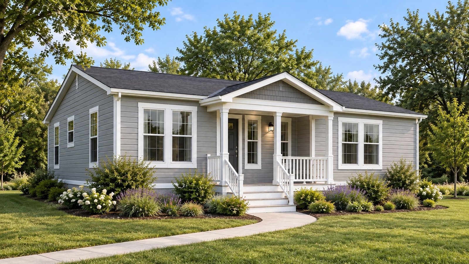 Representative manufactured home exterior in the Folsom area